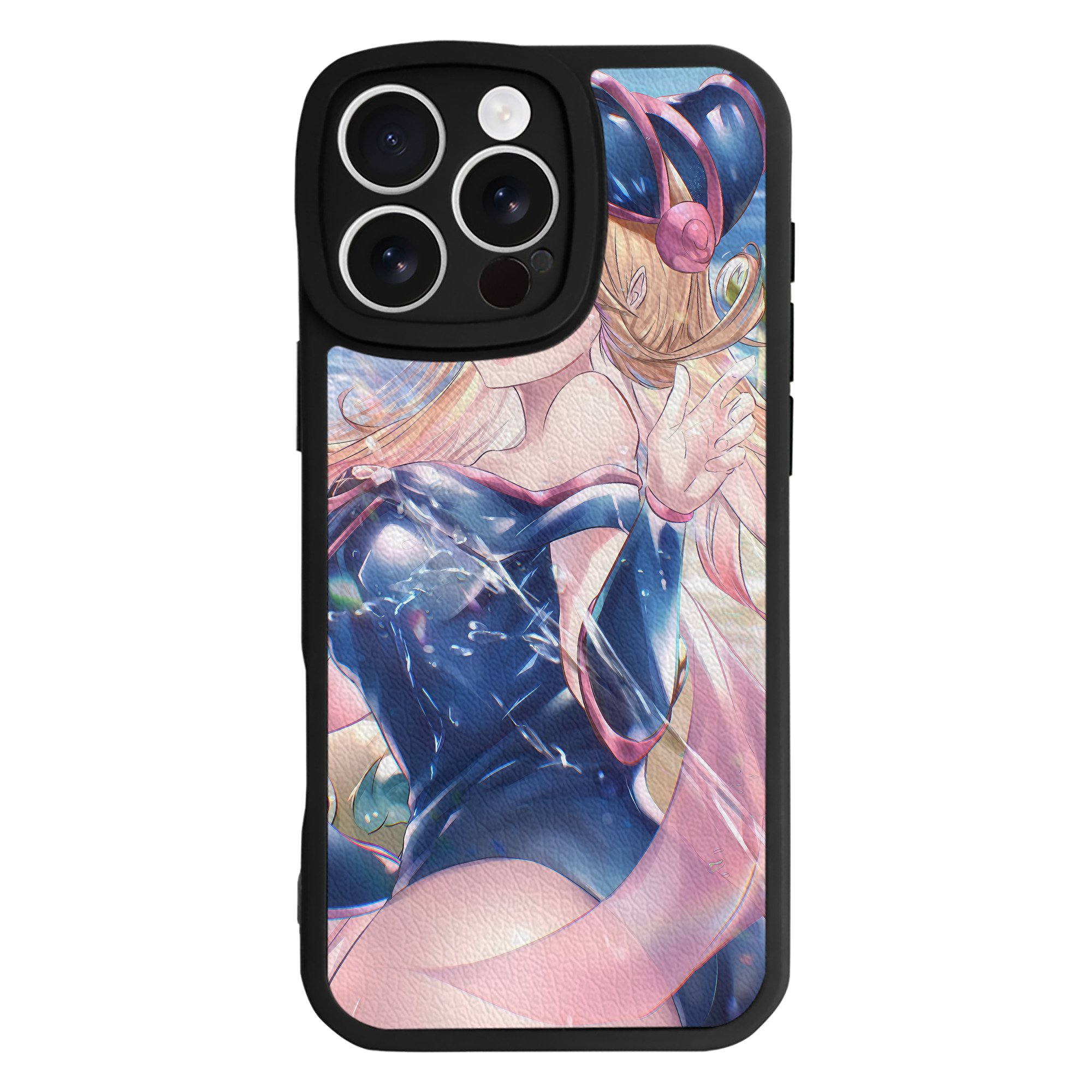 （画像用） 遊☆戯☆王 Yu-Gi-Oh! 【iPhone 16シリーズ対応】シリコンスマホケース（レザー調） 材質：シリコン